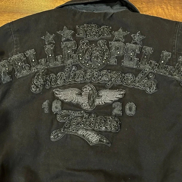 Vintage Pelle Pelle Black Women’s Coat Indianapolis Tribute Edition Size XS - Picture 9 of 10